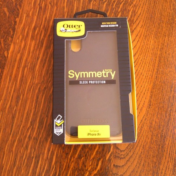 Phone Case Apple iPhone XR Otterbox Black Symmetry Series Sleek Protection Thin - Picture 1 of 16